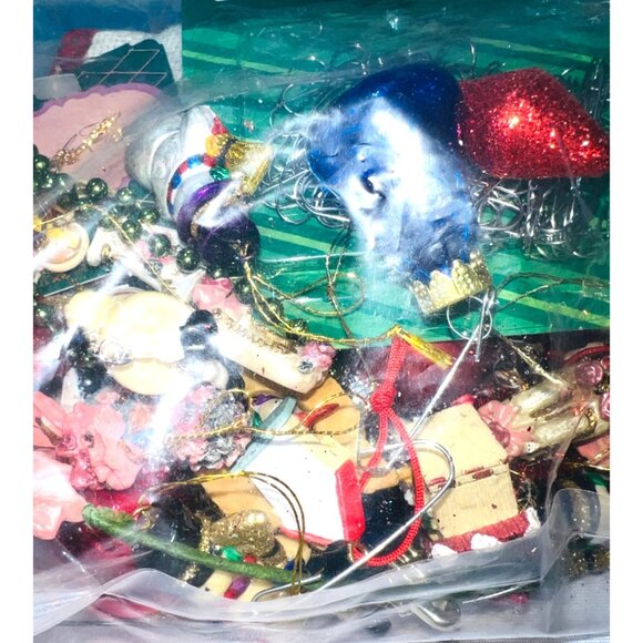 Holiday Bundle With Mixed Small Christmas Ornaments & Ornament Hooks - Picture 4 of 6